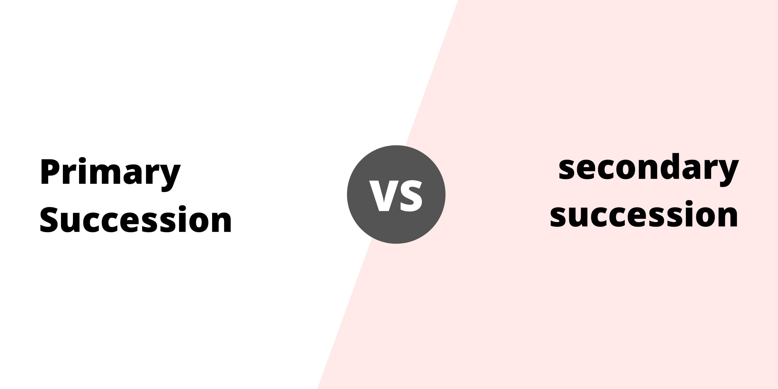 Differences between Primary and Secondary Succession - Primary vs Secondary Succession