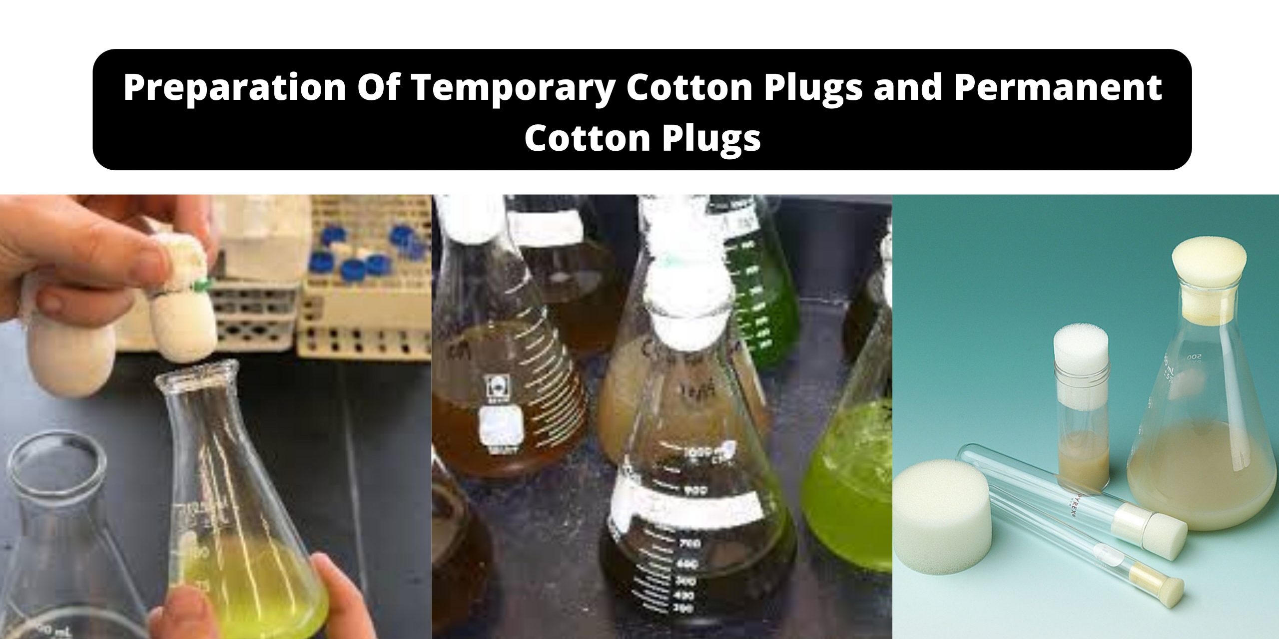 Preparation Of Temporary Cotton Plugs and Permanent Cotton Plugs