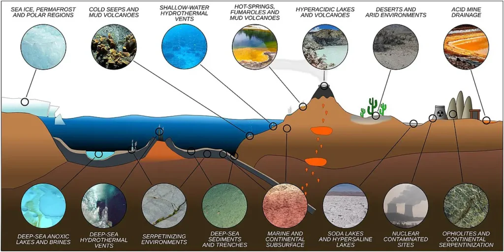 Extremophiles - Microbiology of Extreme Environments Definition, Types, Examples