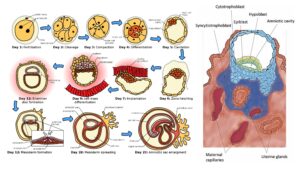 Implantation of embryo in Humans – Definition, Process