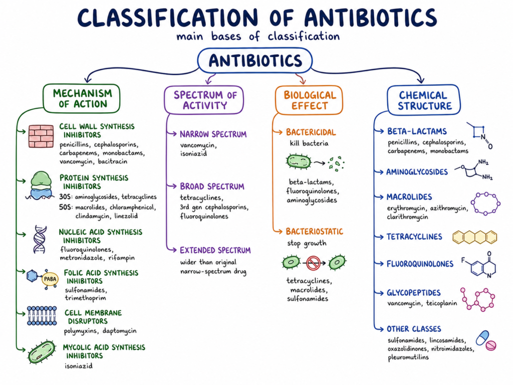 Classification of Antibiotics