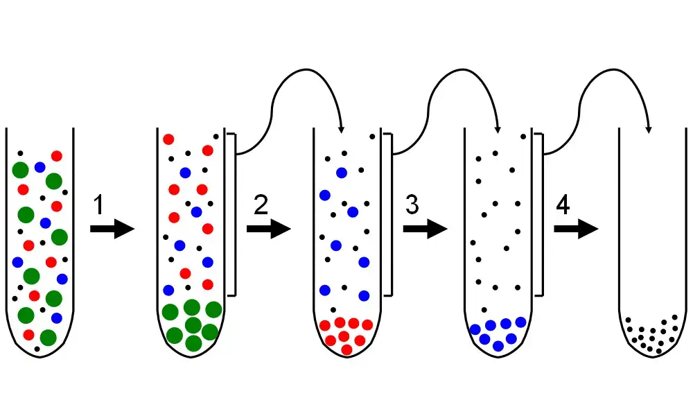 Principle of Differential centrifugation
