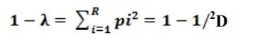 Gini–Simpson index
