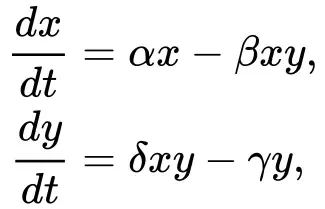 Lotka Volterra equation for competition and Predation 1 Lotka–Volterra equations