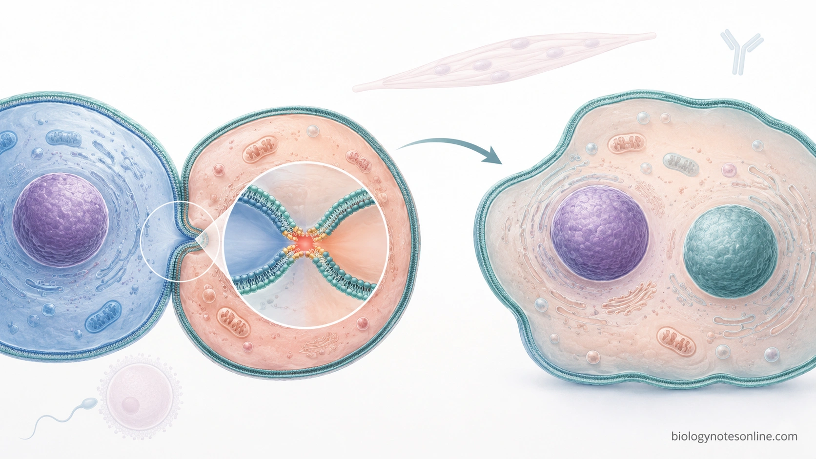Cell Fusion - Definition, Types, Mechanism, Methods, Examples and Significance