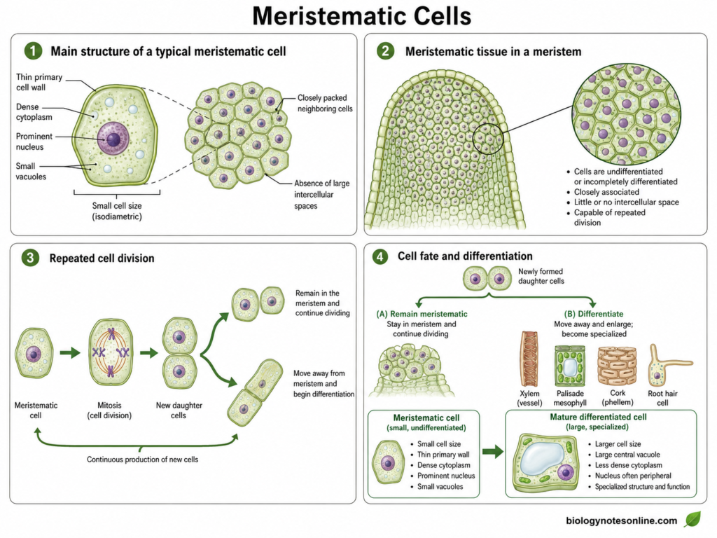 Diagram of Meristematic Cells