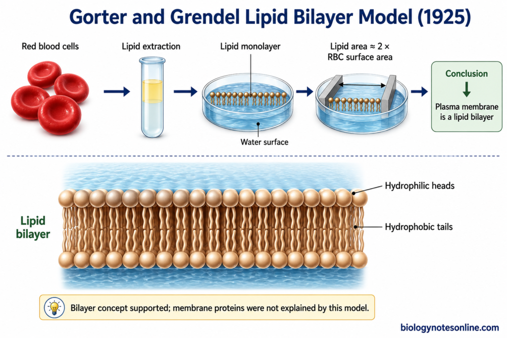 Gorter and Grendel Lipid Bilayer Model