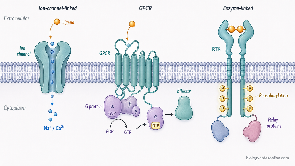 Lipid-soluble signal crossing the plasma membrane, binding cytoplasmic or nuclear receptors, and regulating transcription at DNA.
