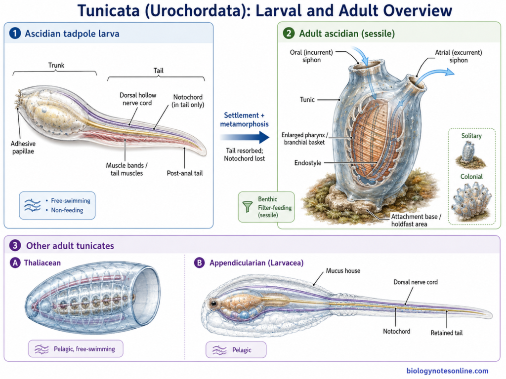 Larval:adult overview diagram