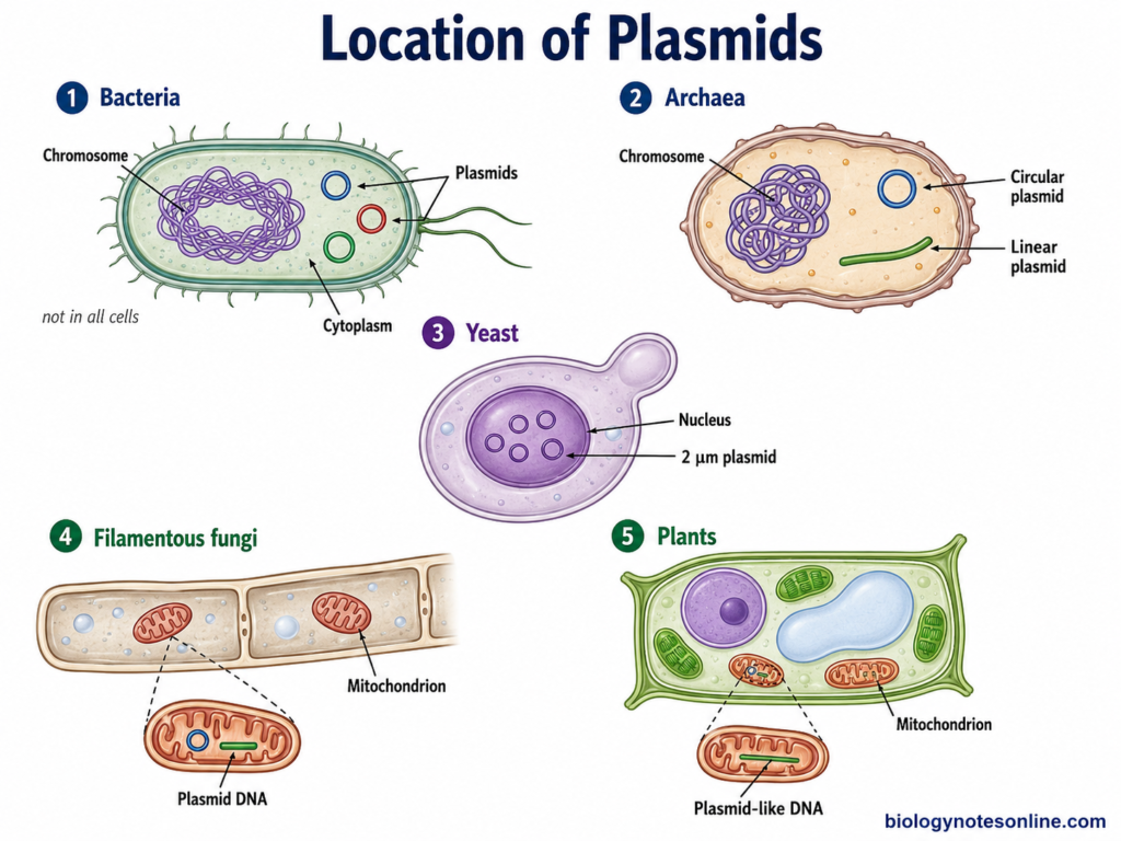 Location of Plasmids