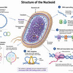 Labelled diagram showing Structure of the Nucleoid
