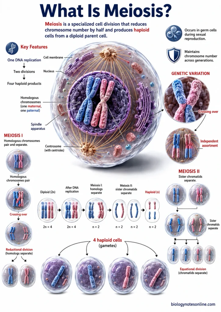 Meiosis Overview Poster