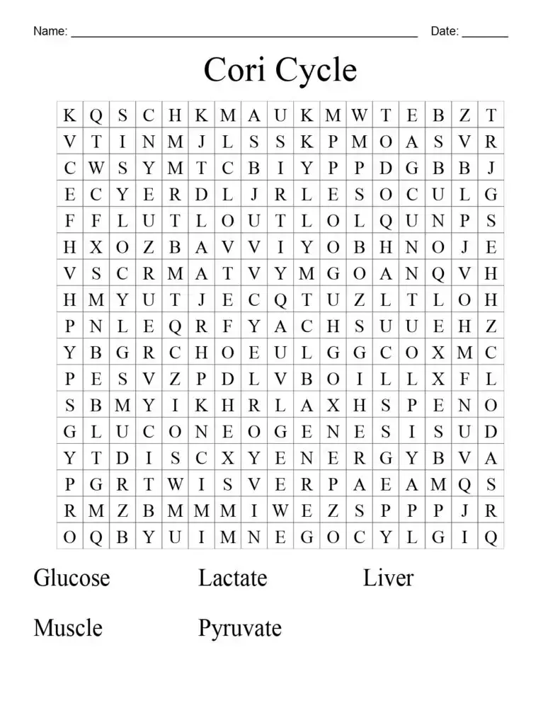 Cori Cycle Crossword