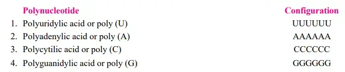 Possible singlet, doublet and triplet codes of mRNA
