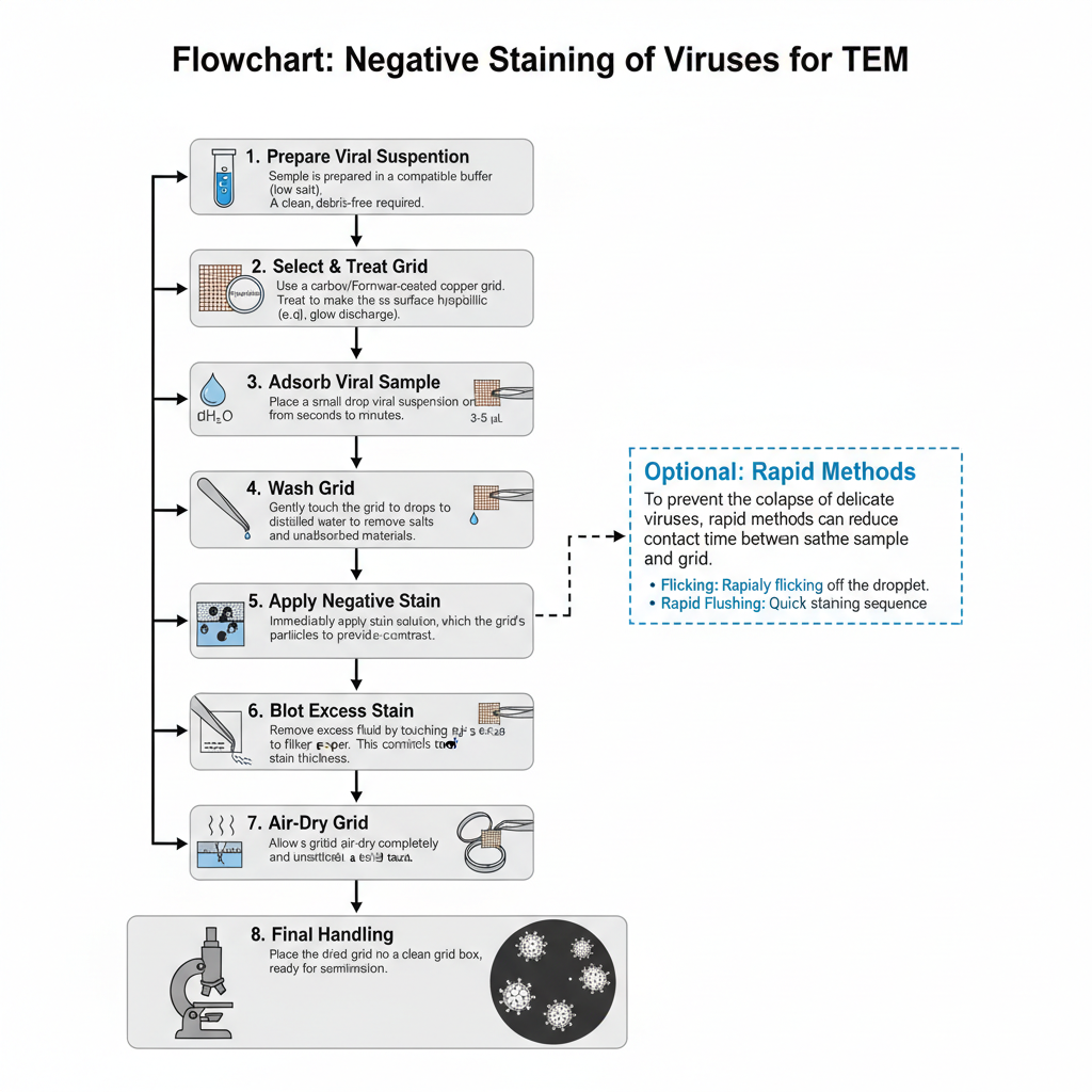 Procedure for Negative Staining of Viruses