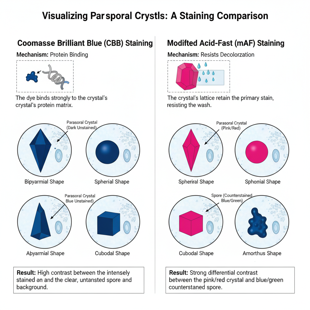 Result of Parasporal Crystal Staining