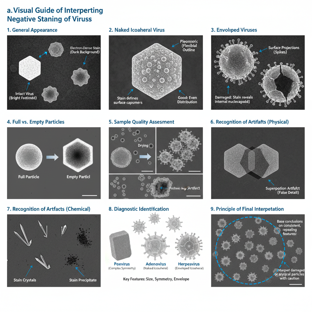 Results and Interpretation of Negative Staining of Viruses