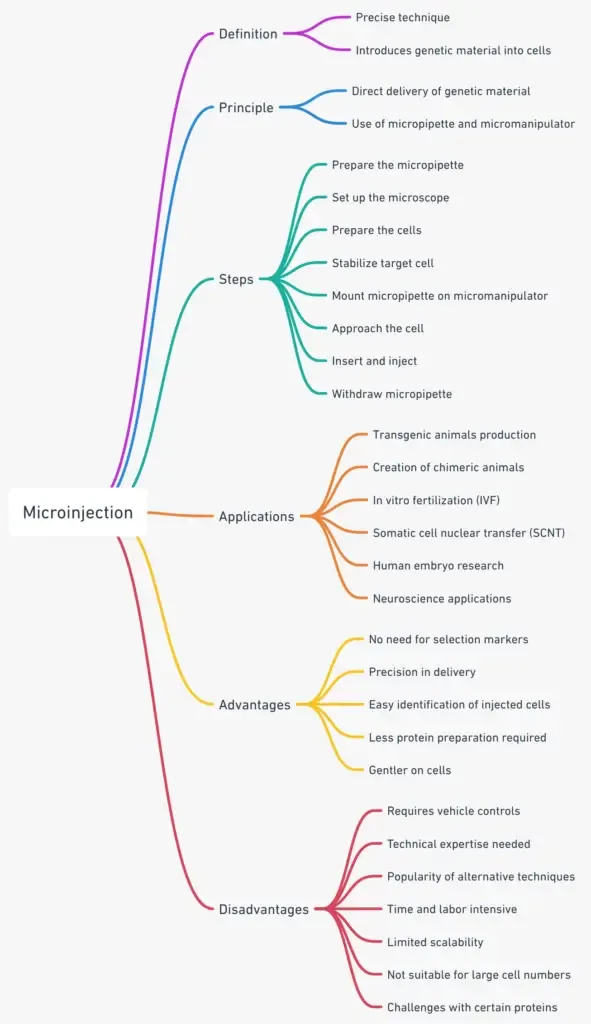 Microinjection Mindmap
