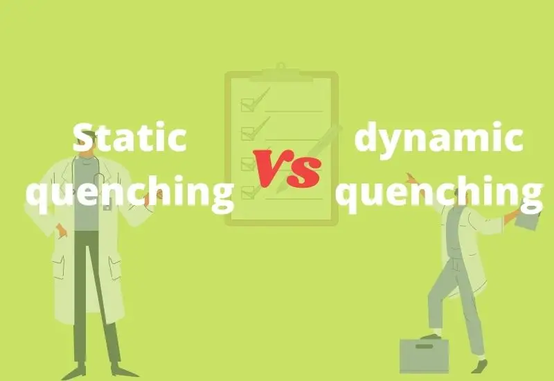 Difference between static quenching and dynamic quenching