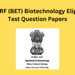 DBT-JRF (BET) Biotechnology Eligibility Test Question Papers