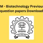 IIT JAM - Biotechnology Previous year question papers Download