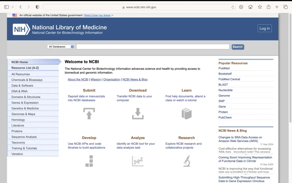 How do you access gene sequences from NCBI?