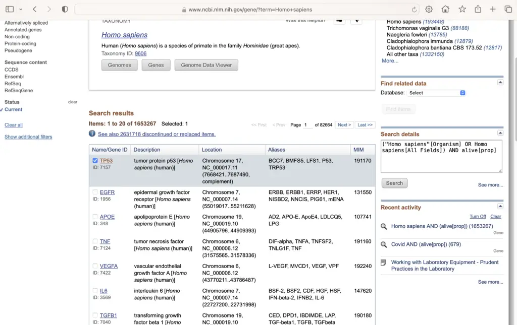 Step by Step Process to retrieve gene sequences from NCBI