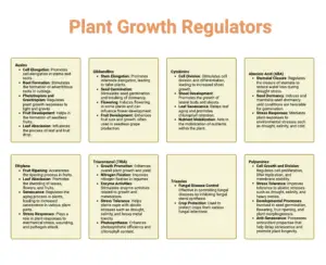 Plant Growth Regulators – Types, Characteristics, Functions, Examples