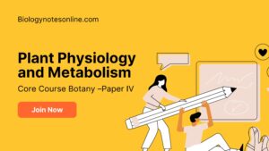 Plant Physiology and Metabolism