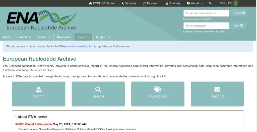 What is EMBL Nucleotide Sequence Database (EMBL-Bank)?