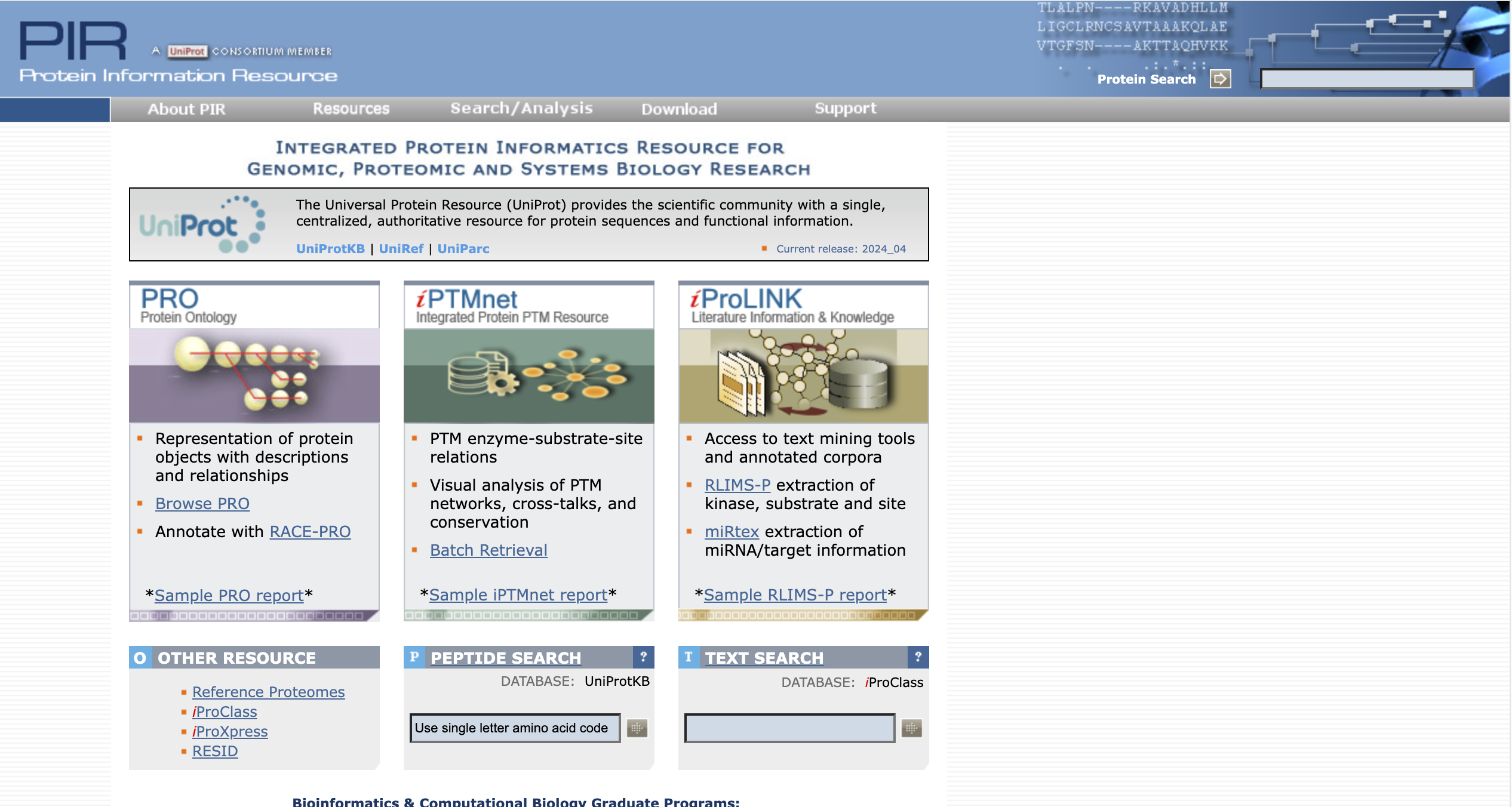 What is Protein Information Resource (PIR) Database?