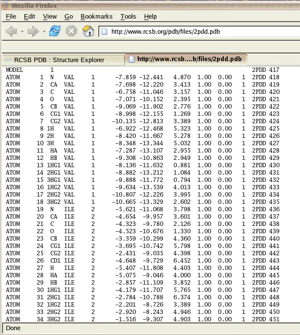 PDB (Protein Data Bank) Format