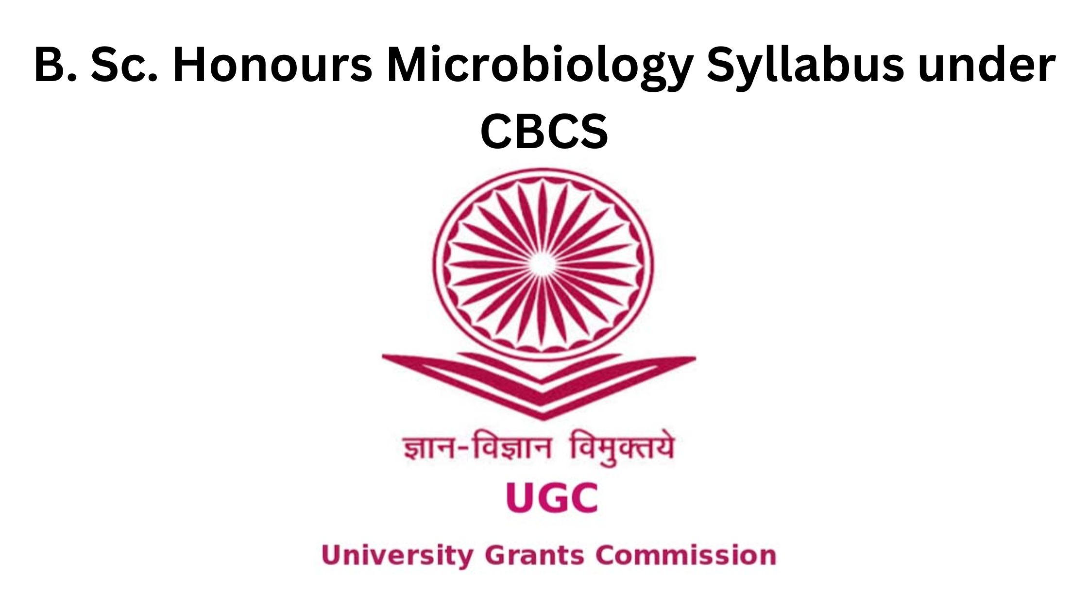 B. Sc. Honours Microbiology Syllabus under CBCS