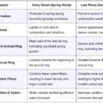 Differences Between Early and Late Wood – Spring Wood and Autumn Wood