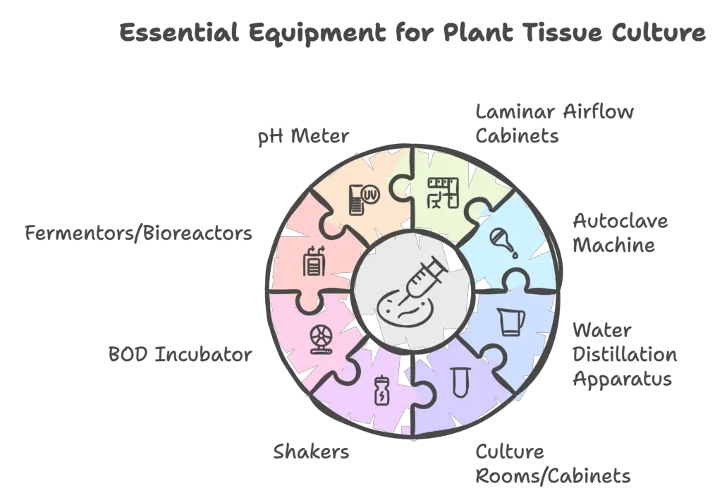 Equipments Required for Plant Tissue Culture