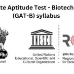 Graduate Aptitude Test - Biotechnology (GAT-B) syllabus