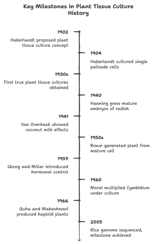 History of Plant tissue culture