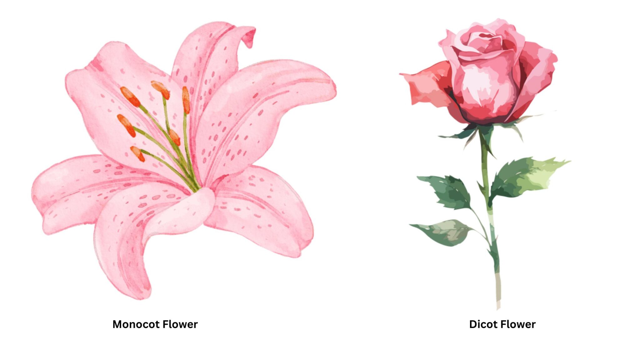 Differences Between Monocot and Dicot Flower Monocot vs. Dicot Flower