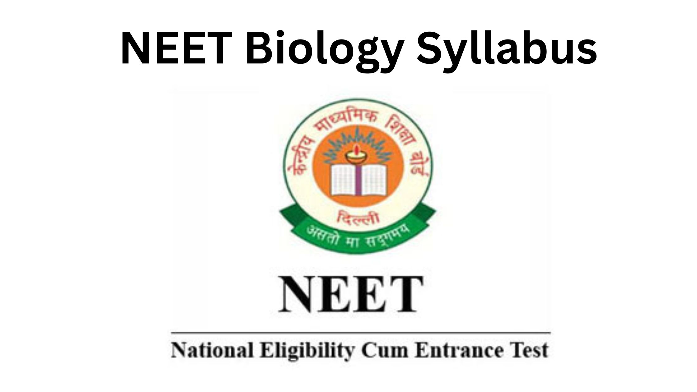 NEET Biology Syllabus