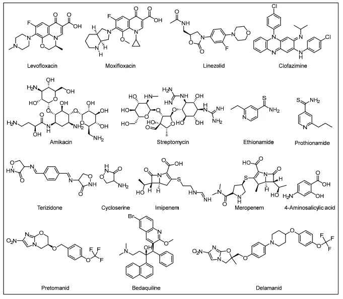 Current second-line anti-TB agents.