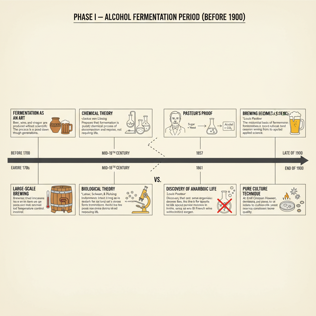 Phase I — Alcohol Fermentation Period (Before 1900)