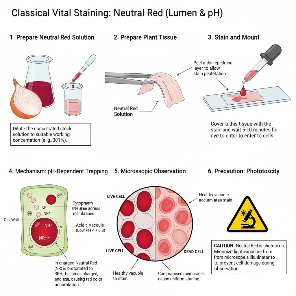 Classical Vital Staining- Neutral Red (Lumen & pH)