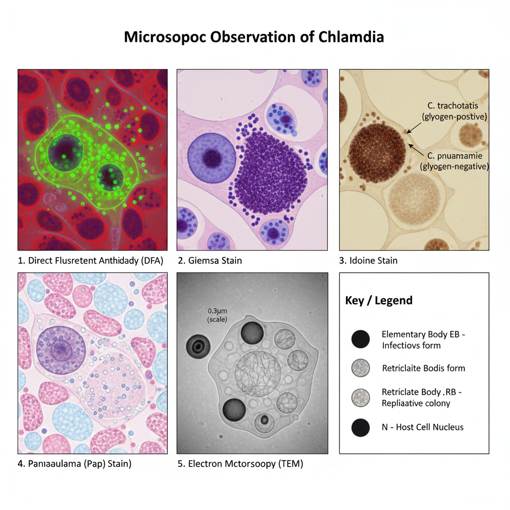Observation and Result of Chlamydia Under Microscope
