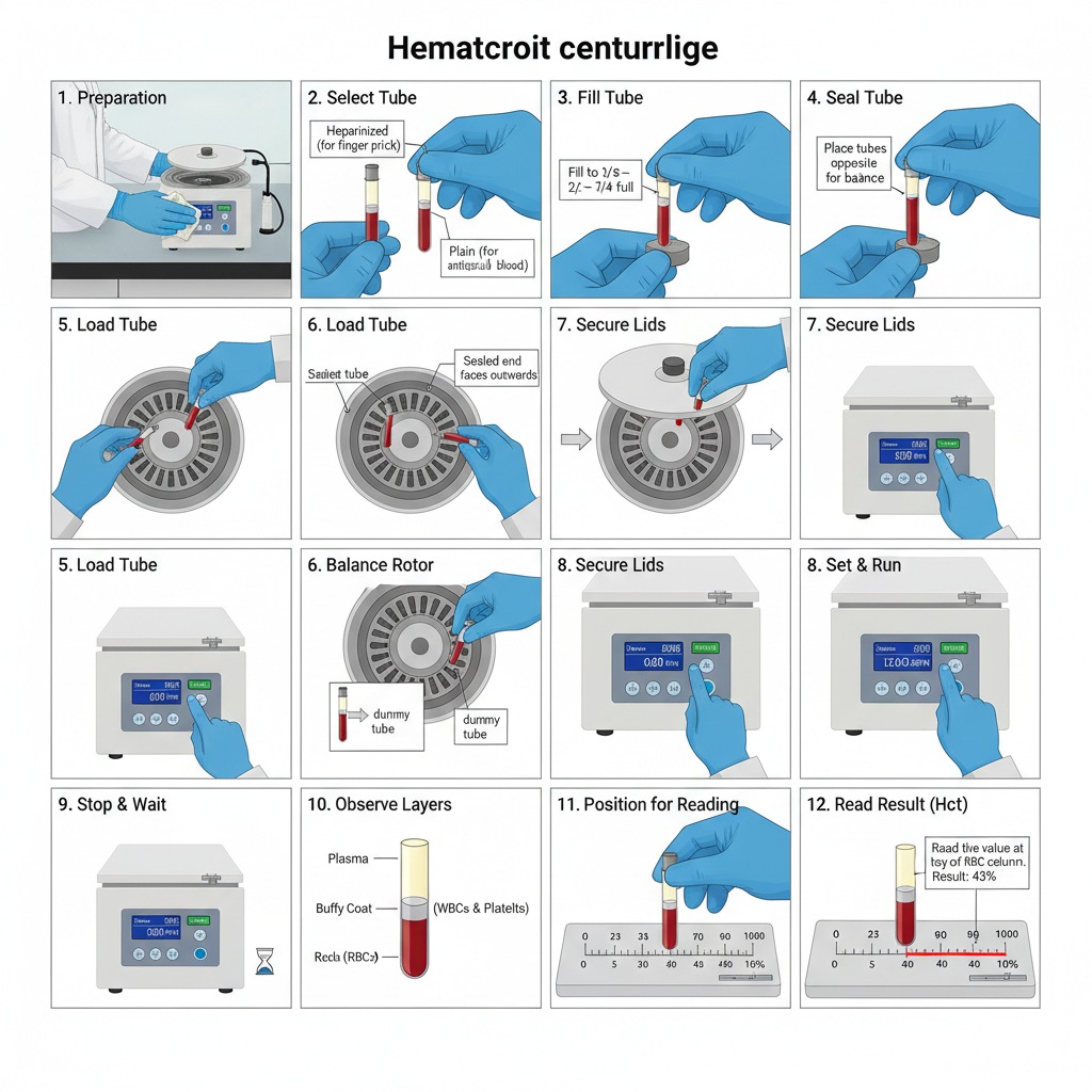 Hematocrit Centrifuge -Principle, Procedure, Parts, Uses 3 Operating Procedure of Hematocrit Centrifuge