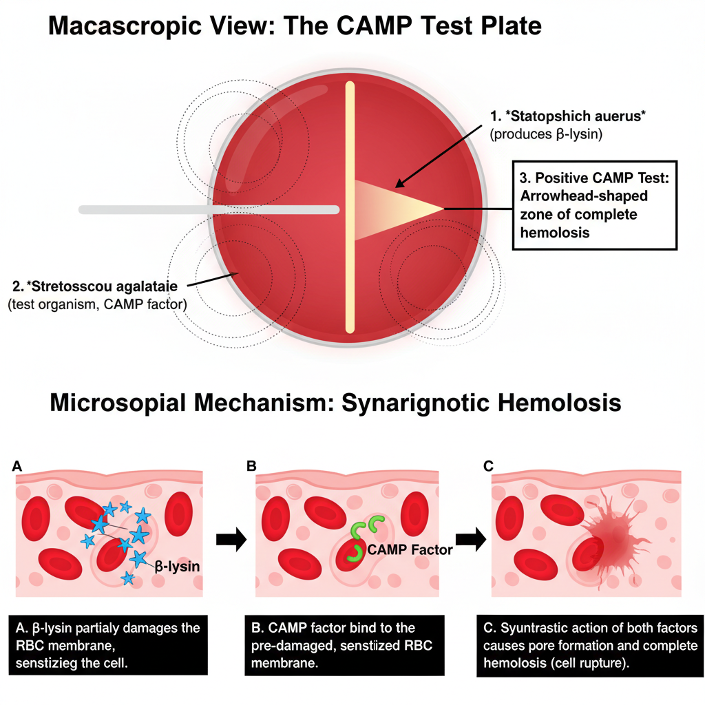 CAMP Test - Principle, Procedure, Result, Uses 1 Principle of CAMP Test