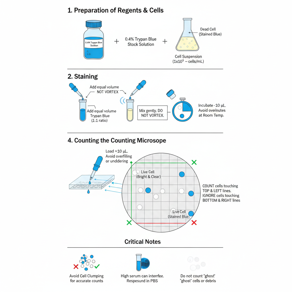 Cell Membrane Staining - Principle, Procedure, Result, Uses 5 Procedure of Membrane Exclusion Method (Trypan Blue) – Dye Exclusion Method