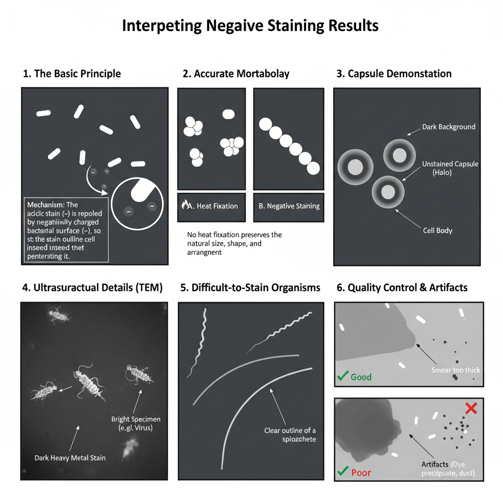 Result Interpretation of Negative Staining