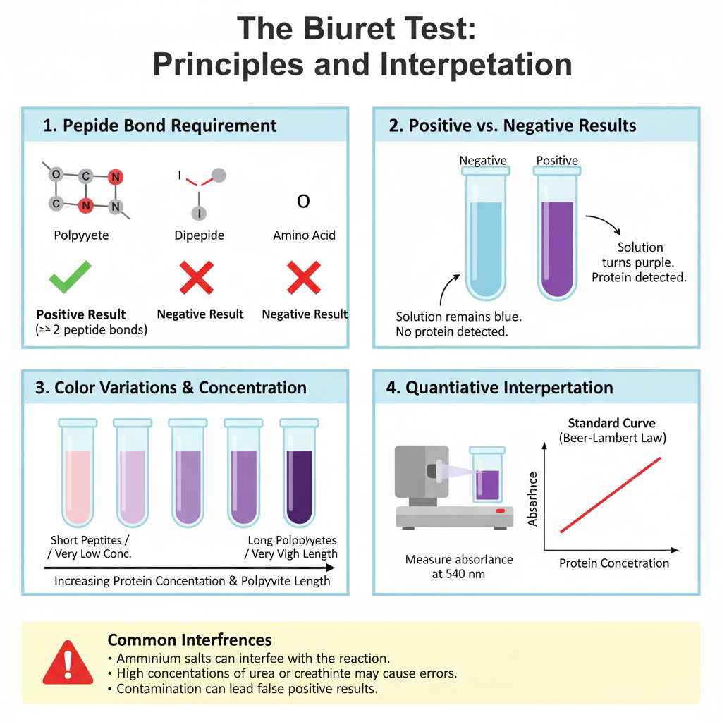 Biuret Test For Protein - Principle, Procedure, Result, Uses 5 Result and Interpretation of Biuret Test