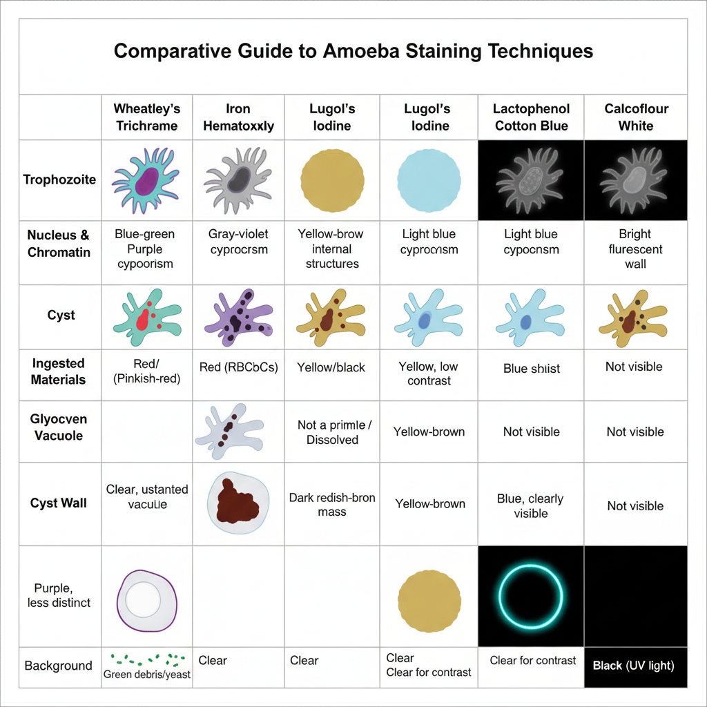 Result of Amoeba Staining