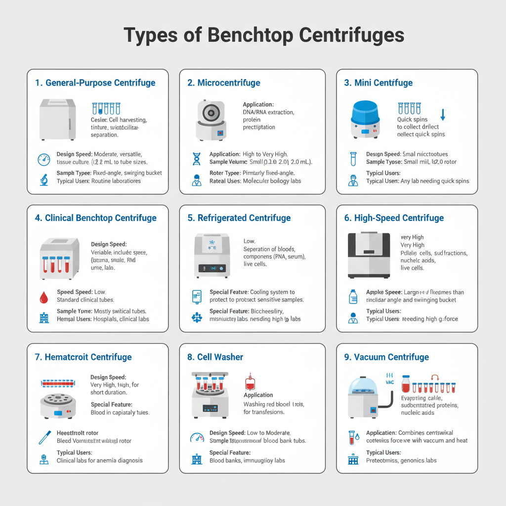 Types of Benchtop Centrifuges